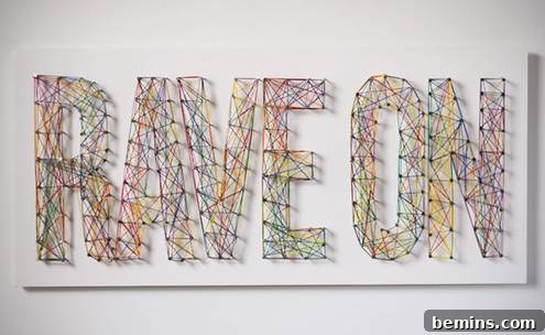 Typographic string art tutorial