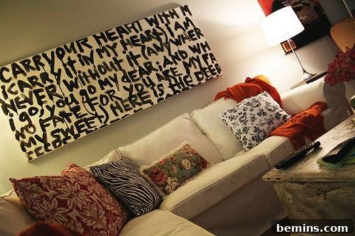 DIY golden starburst wall art using clothes pins