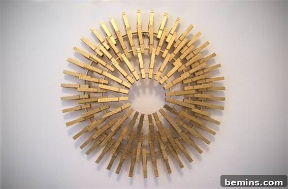 Starburst mirrors made from PVC pipes