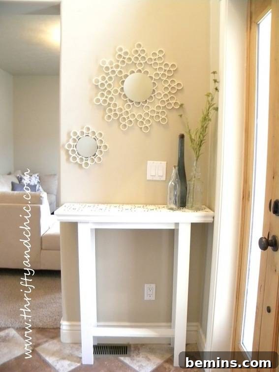 Wall art made from Benjamin Moore paint chips