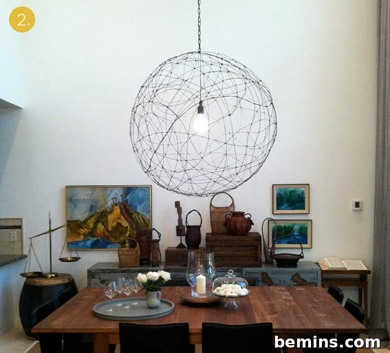 DIY Wire Orb Light