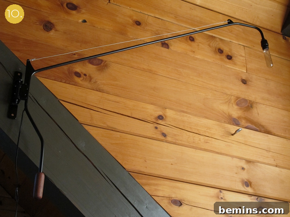 DIY Minimalist Swing Arm Lamp