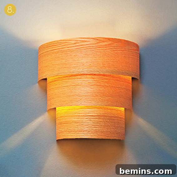 DIY Bent Wood Sconce