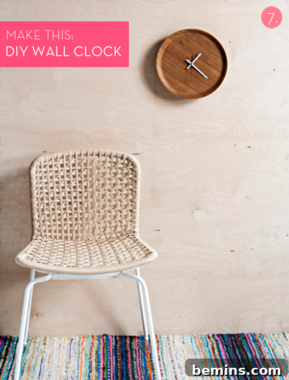 DIY Minimal and Modern Wall Clock