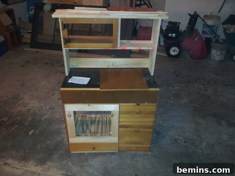 Adding the Microwave and Oven Space