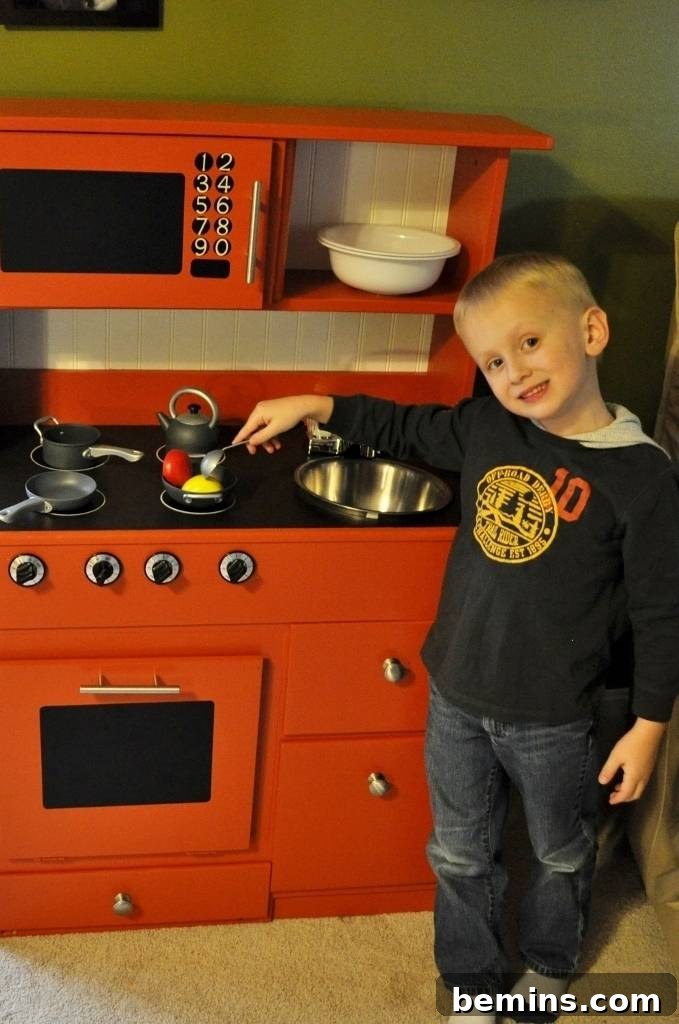 The Boys Enjoying Their New Kitchen