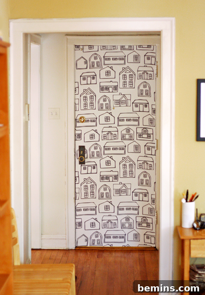 6 Clever Fabric Display Ideas Without Sewing 3 Fabric Door Decoration