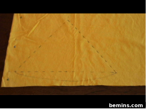 Sketching the triangle shape
