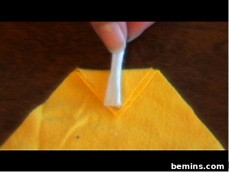 Attaching the tie