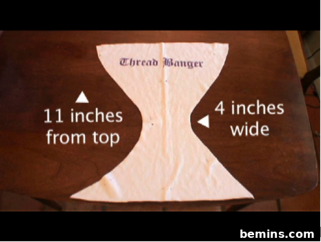 Sketching the hourglass shape