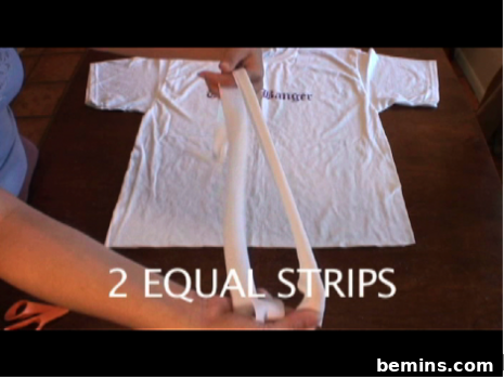 Seven T-shirt strips