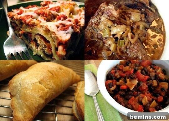 Assortment of Freezer-Friendly Recipes