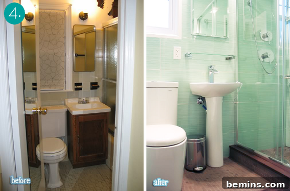 Small Bathroom Makeover with Compact Fixtures