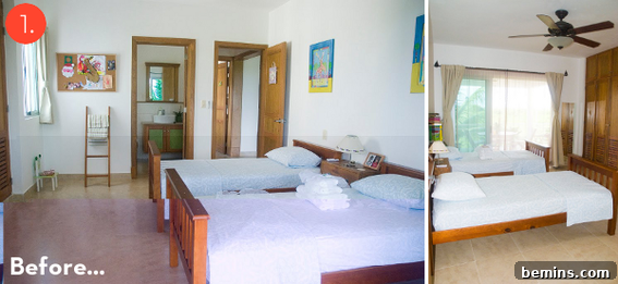 Kid's Bedroom Makeover Before and After