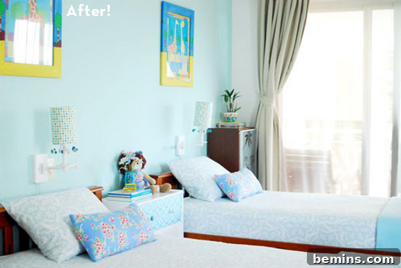 Bedroom Makeover with Paint and Rearranging