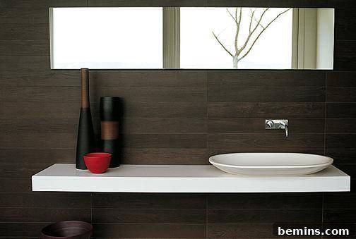 Elegant Home Interior with Wood Look Tile Accents