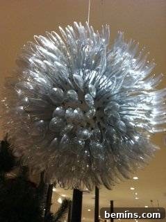 5 Plastic Spoon Pendant Lights: Creative DIY Lighting Ideas 4 Plastic Spoon Snowflake Decoration