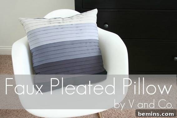 DIY Faux Pleated Throw Pillow