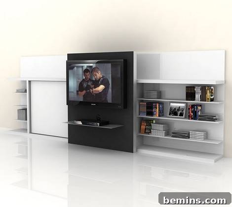 Home theater hide a bed