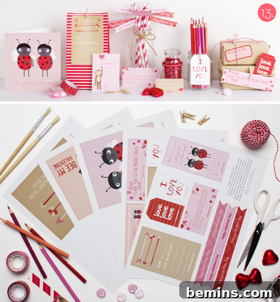 Last-Minute Love: Free Printable Valentine's Day Cards 14 Printable Valentine's Goodies