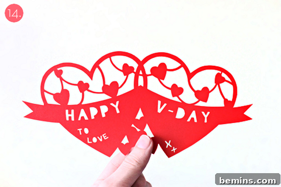 Last-Minute Love: Free Printable Valentine's Day Cards 15 Hand Cut Valentine Card Template