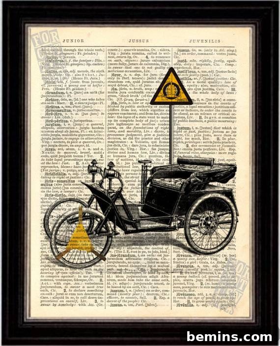 Antique Car Print from Forgotten Pages