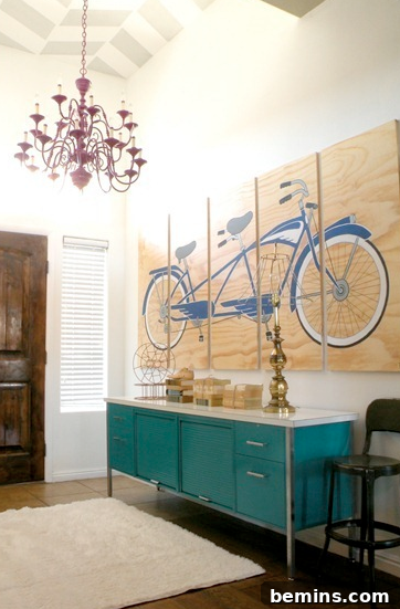 Jonathan Olson Bike Painting via Vintage Revivals