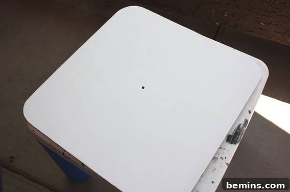 Drilling the Hole for the Clock Movement