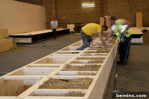 Straw Bale Building at University of Nottingham