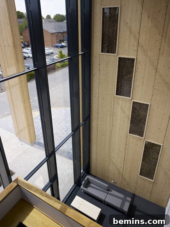 Interior of Straw Bale Building