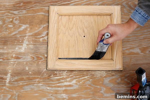 Painting doors and drawers
