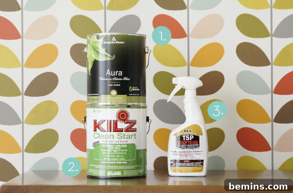 Essential materials for painting kitchen cabinets