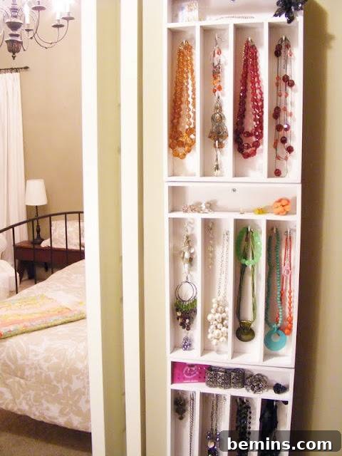 Cutlery Tray Jewelry Organizer with Hooks