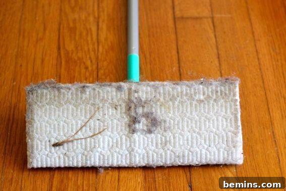 Does It Work Challenge Cleaning Floors with Wax Paper? Wax Paper Floor Cleaning The Ultimate Does It Work Test 5 Swiffer cloth after sweeping the same area