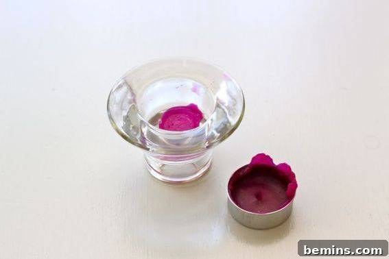 Candleholder in Freezer