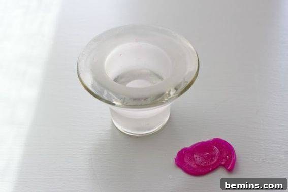 Candleholder After Wax Removal with Freezer Method