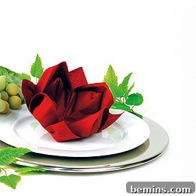 Roundup: Six Creative Napkin Flower Ideas 6 DIY beautiful napkin flower.