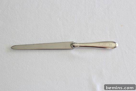 Letter Opener After Silver Polish