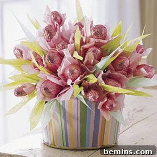 DIY Edible Masterpieces: Arrangements and Centerpieces 4 easter craft chocolate bouquet