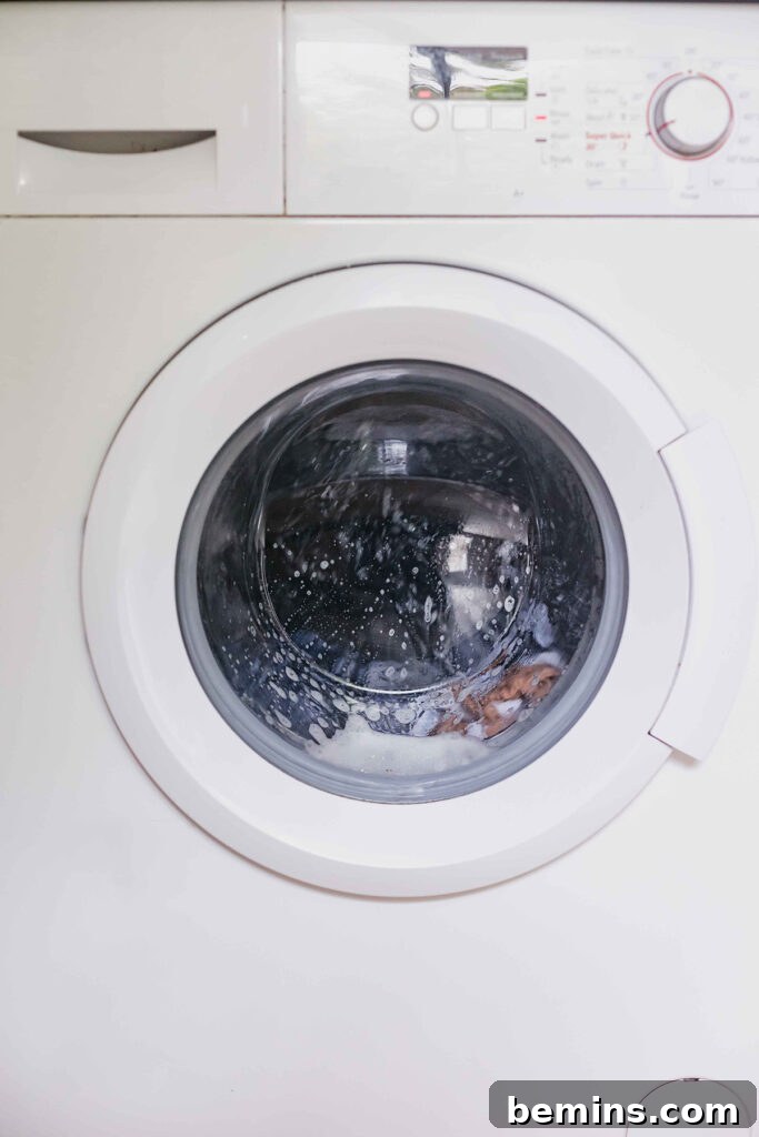 Washing machine – a symbol of clean laundry and stain removal.