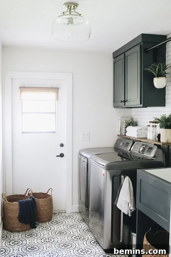 Top Laundry Room Transformations 2 Beautiful and functional laundry room