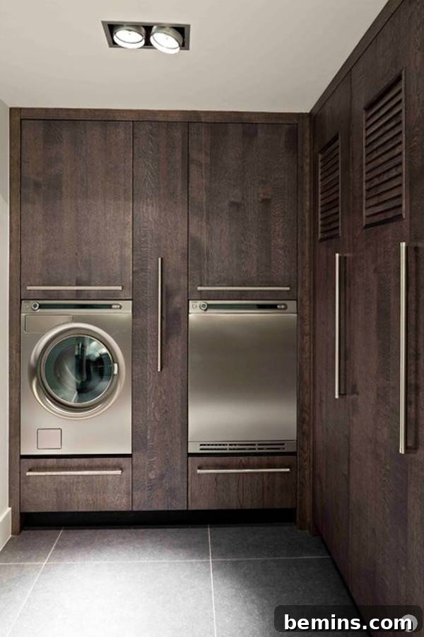 Top Laundry Room Transformations 13 Elegant minimalist laundry room
