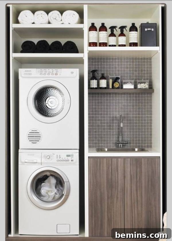 Top Laundry Room Transformations 18 Tiny efficient laundry room design