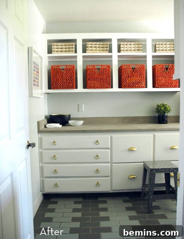 Top Laundry Room Transformations 25 Little Green Notebook laundry room renovation