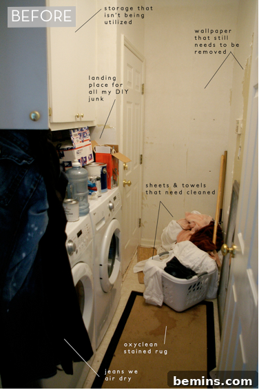 Top Laundry Room Transformations 30 Laundry room makeover - before