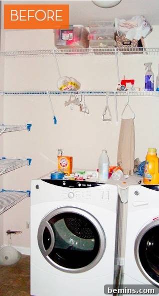 Top Laundry Room Transformations 34 Tiny laundry room makeover