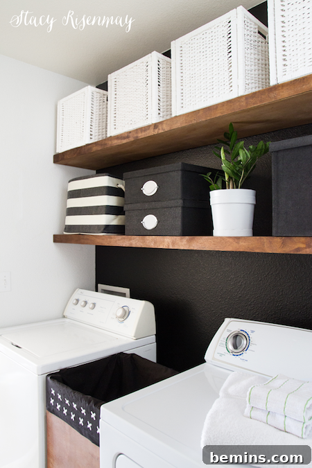 Top Laundry Room Transformations 37 Laundry room after