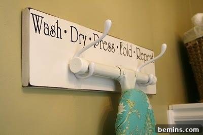 Top Laundry Room Transformations 46 ironing board hanger