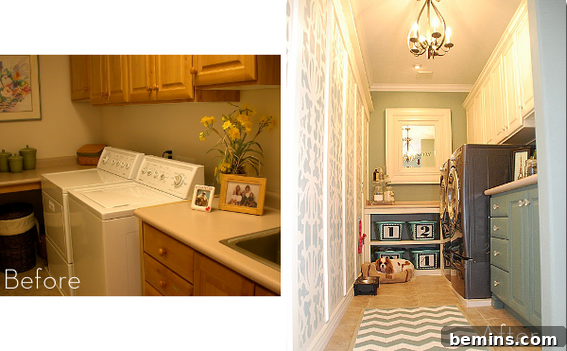 Top Laundry Room Transformations 8 Stylish laundry room transformation