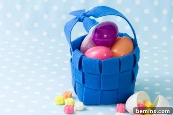 DIY Felt Easter Basket Tutorial